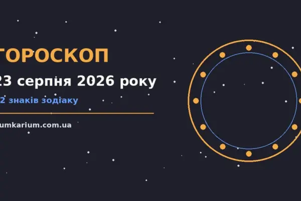 Гороскоп на 23 серпня 2026 року: прогноз для всіх знаків для спокійних і точних рішень