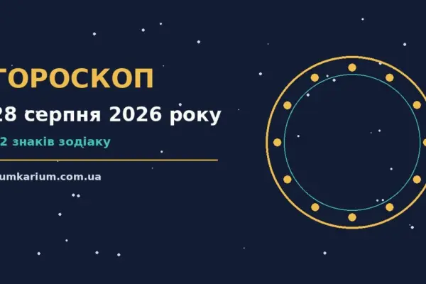 Гороскоп на 28 серпня 2026 року: прогноз для всіх знаків для спокійних і точних рішень
