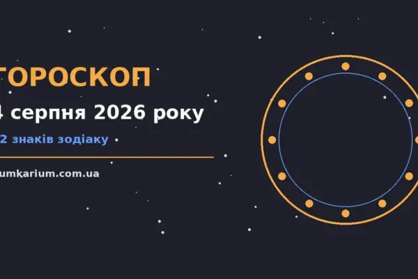 Гороскоп на 4 серпня 2026 року: прогноз для всіх знаків для спокійних і точних рішень
