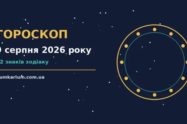Гороскоп на 9 серпня 2026 року: прогноз для всіх знаків для спокійних і точних рішень