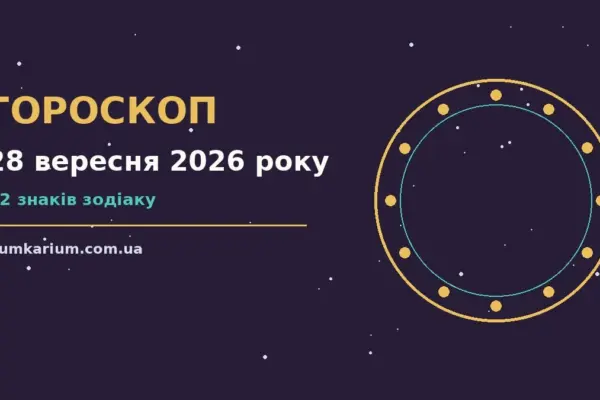 Гороскоп на 28 вересня 2026 року: прогноз для всіх знаків для спокійних і точних рішень