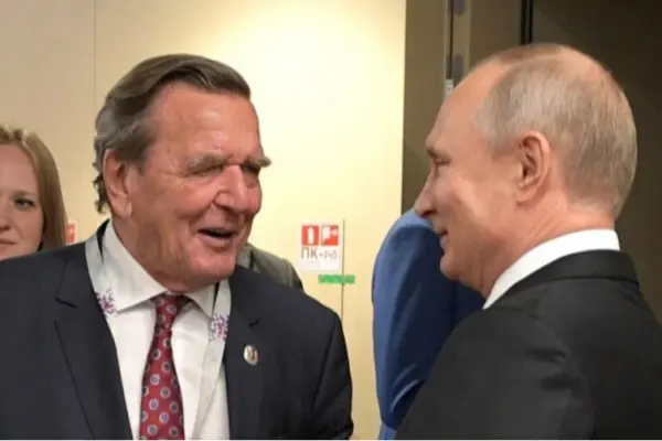 Канцлер Мерц назвав аморальним візит Шредера до Путіна на 74-річчя